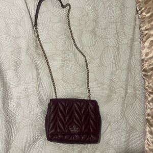 Kate Spade Purple Quilted Crossbody Bag